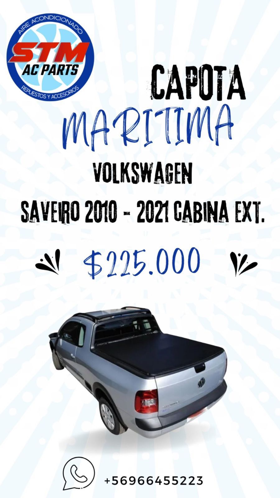 Capota maritima KEKO Volkswagen saveiro 2010 – 2021