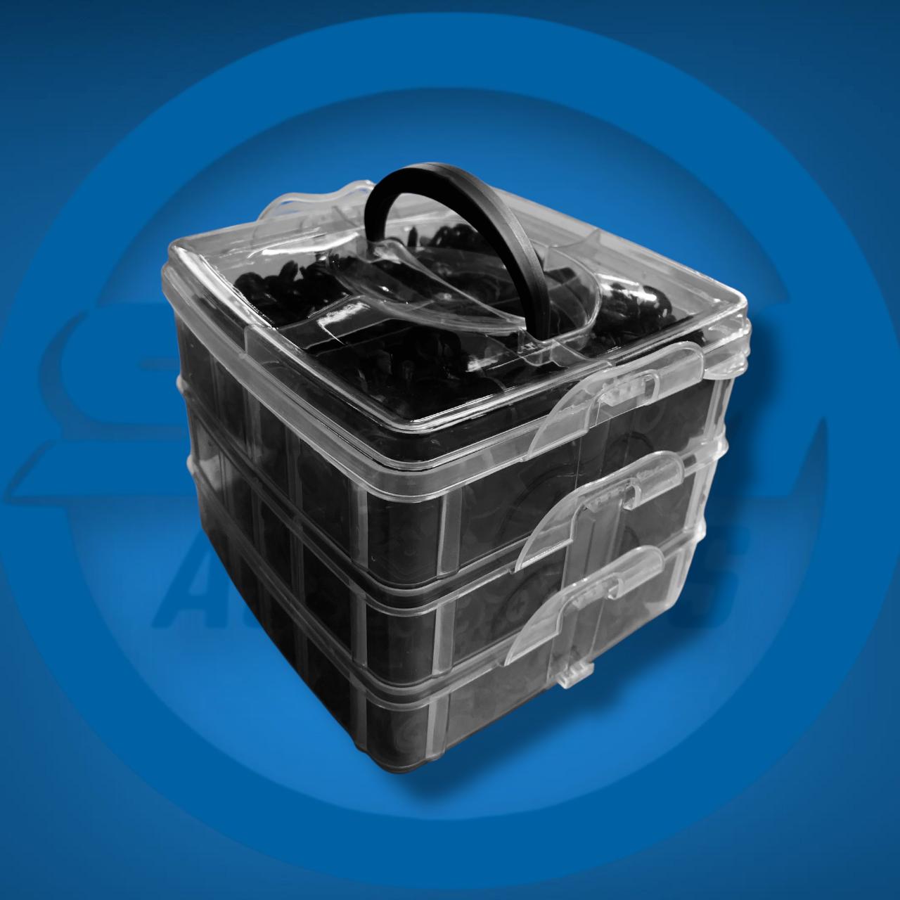 KIT COMPLETO DE GRAPAS, HERRAMIENTAS DE MONTAJE Y ACCESORIOS PARA AUTOMÓVILES