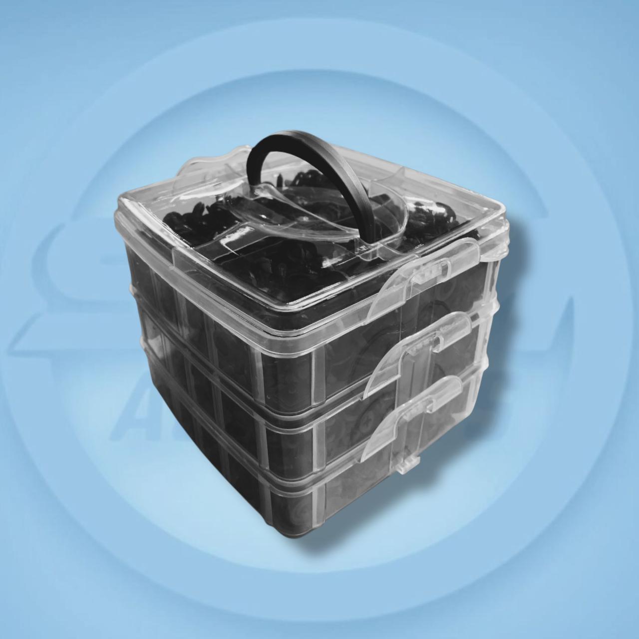 KIT COMPLETO DE GRAPAS, HERRAMIENTAS DE MONTAJE Y ACCESORIOS PARA AUTOMÓVILES