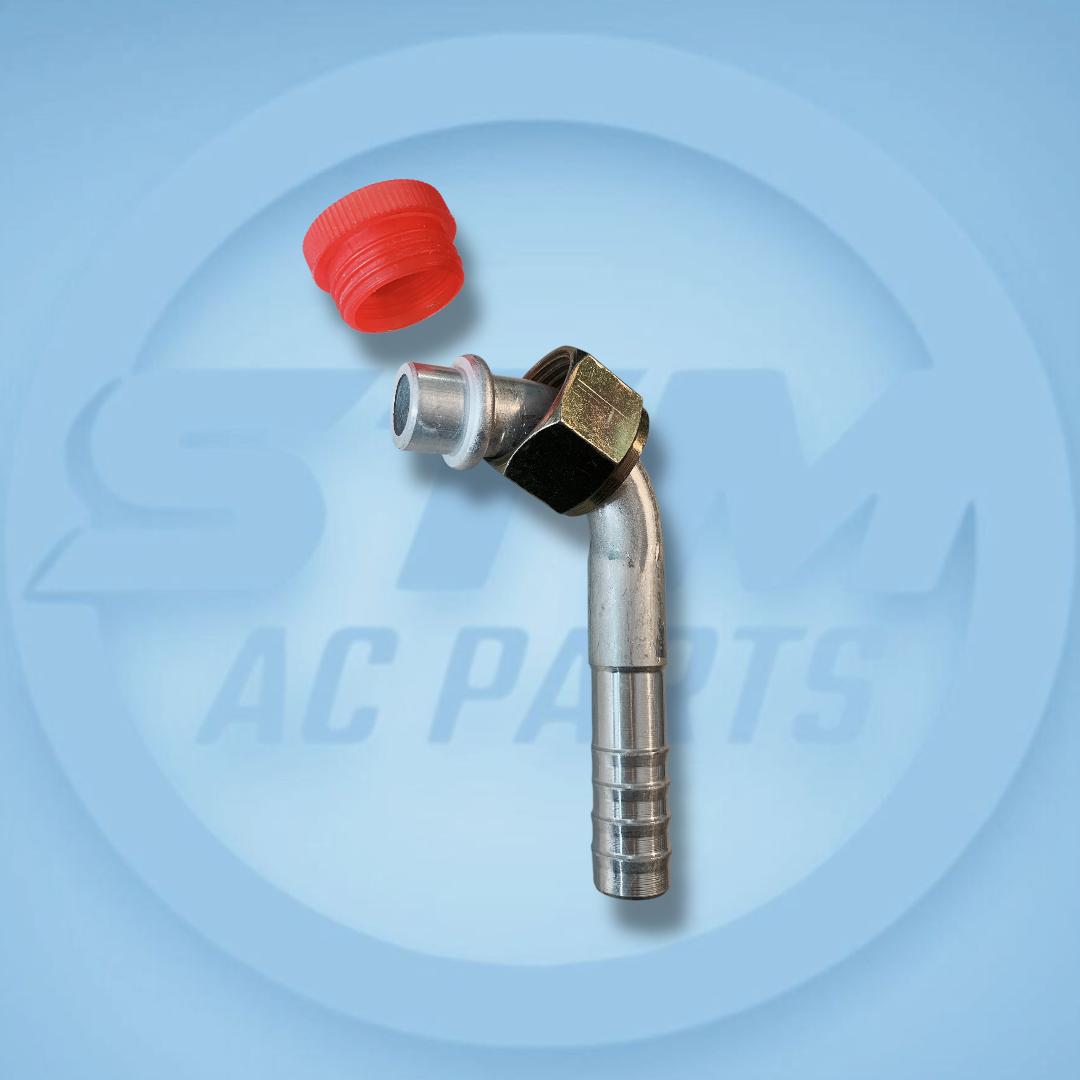 FITTING AC 90° 1/2 ROSCA HEMBRA CON O-RING (ORRING)