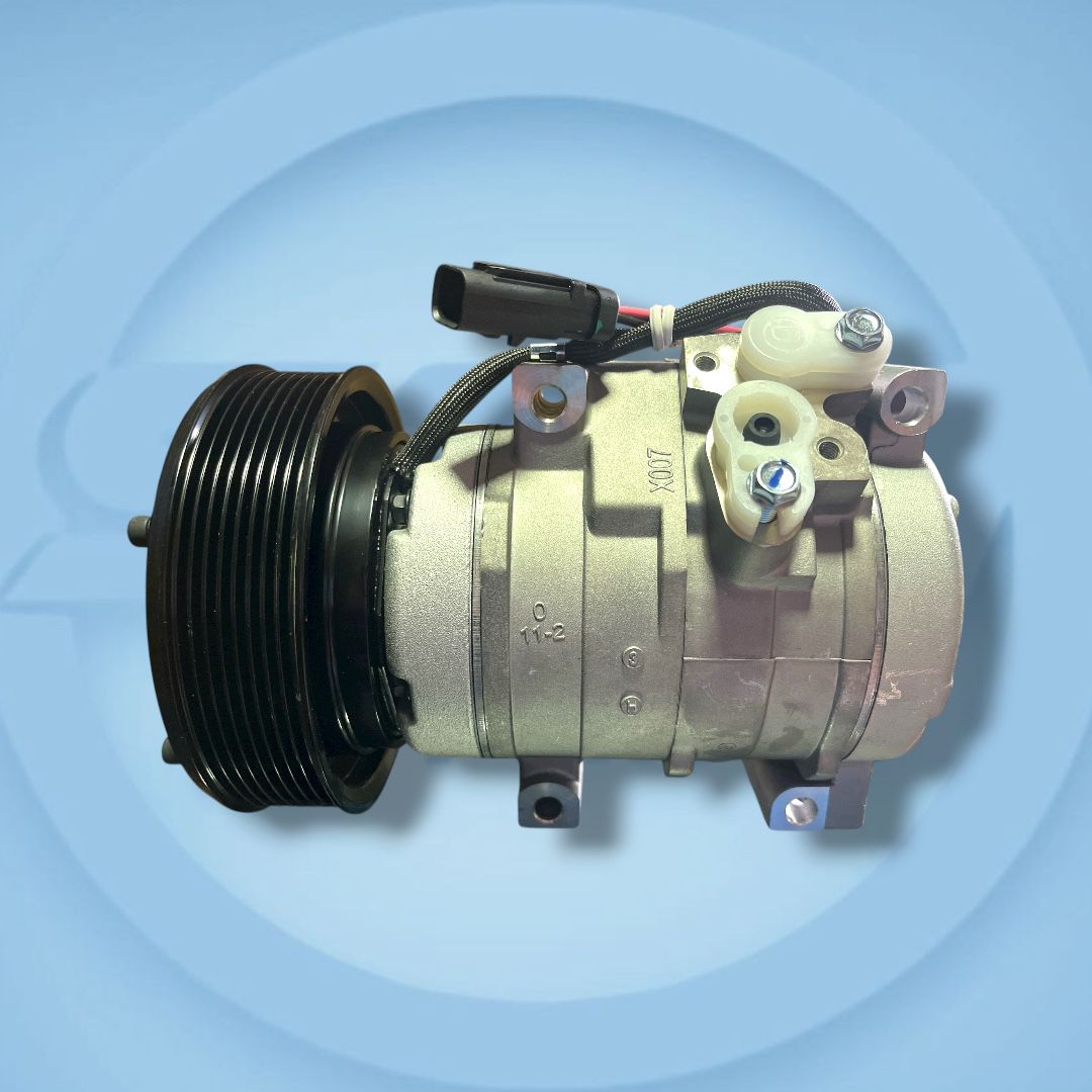 COMPRESOR DE AIRE ACONDICIONADO EXACAVADORA CATERPILLAR 320 – 8PK 24V