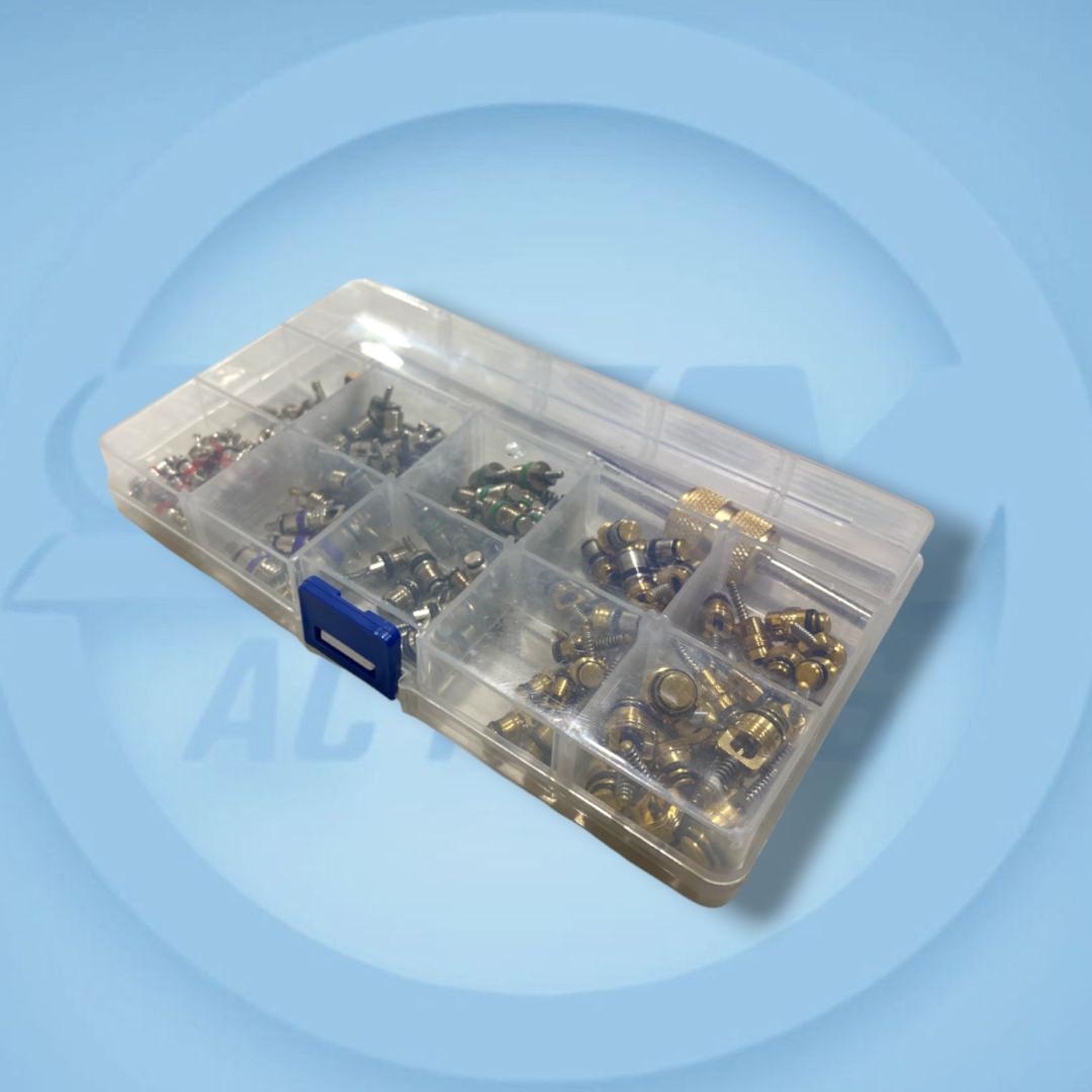 KIT DE VÁLVULAS DE SERVICIO A/C – 121 PIEZAS